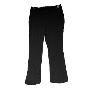 Free Country Womens Black Snow Pants Size L Inner Lining & Zippered Ankles